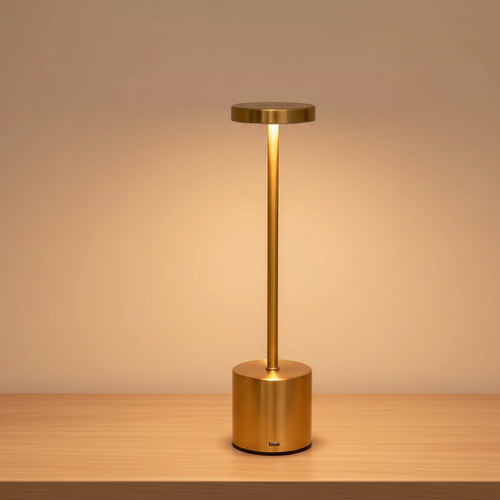 AMBRA – Lampe de Table Tactile Rechargeable Dorée