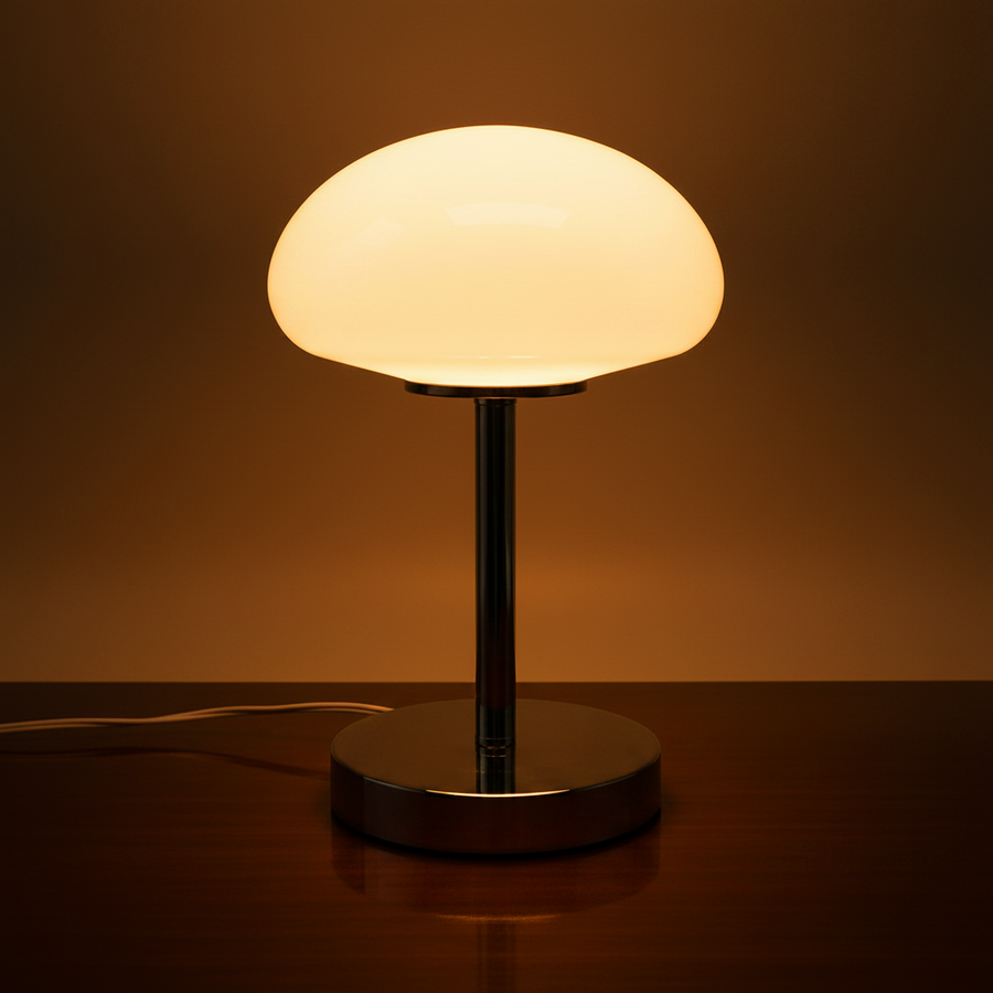 CAPSULA – Lampe de Table Dôme Ovale en Verre Murano