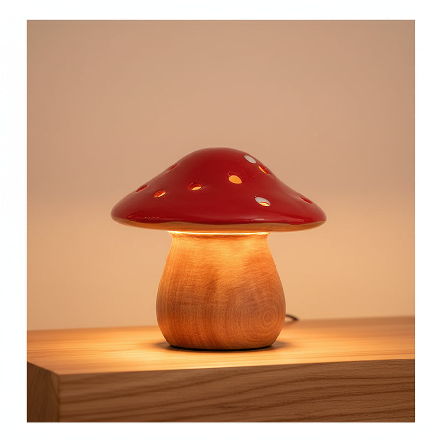 FUNGY – Veilleuse Champignon en Céramique
