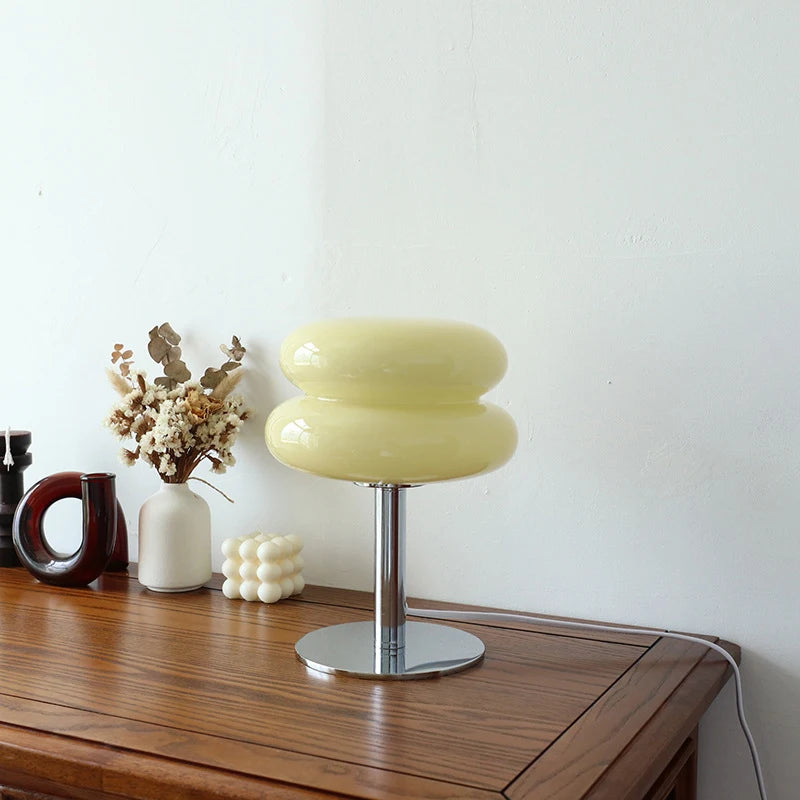 MACARON – Lampe de Table Macaron en Verre