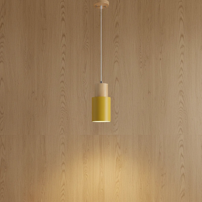 BOREA – Suspension en Bois Naturel et Aluminium