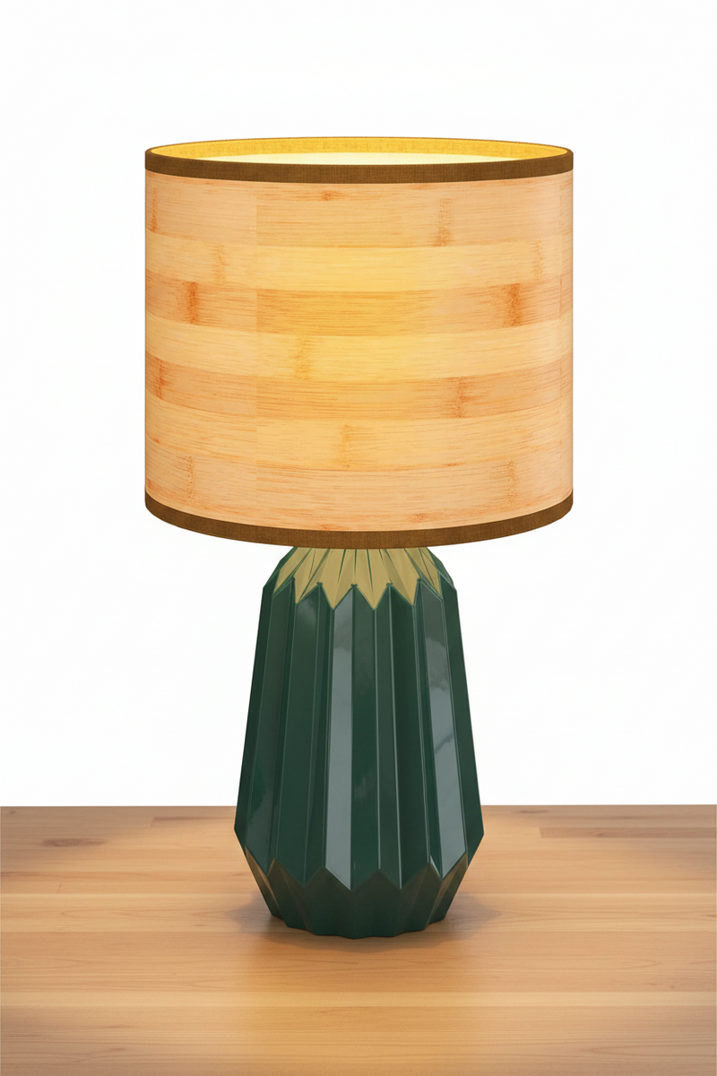 OLIVA – Lampe de Chevet Céramique et Abat-Jour en Lin