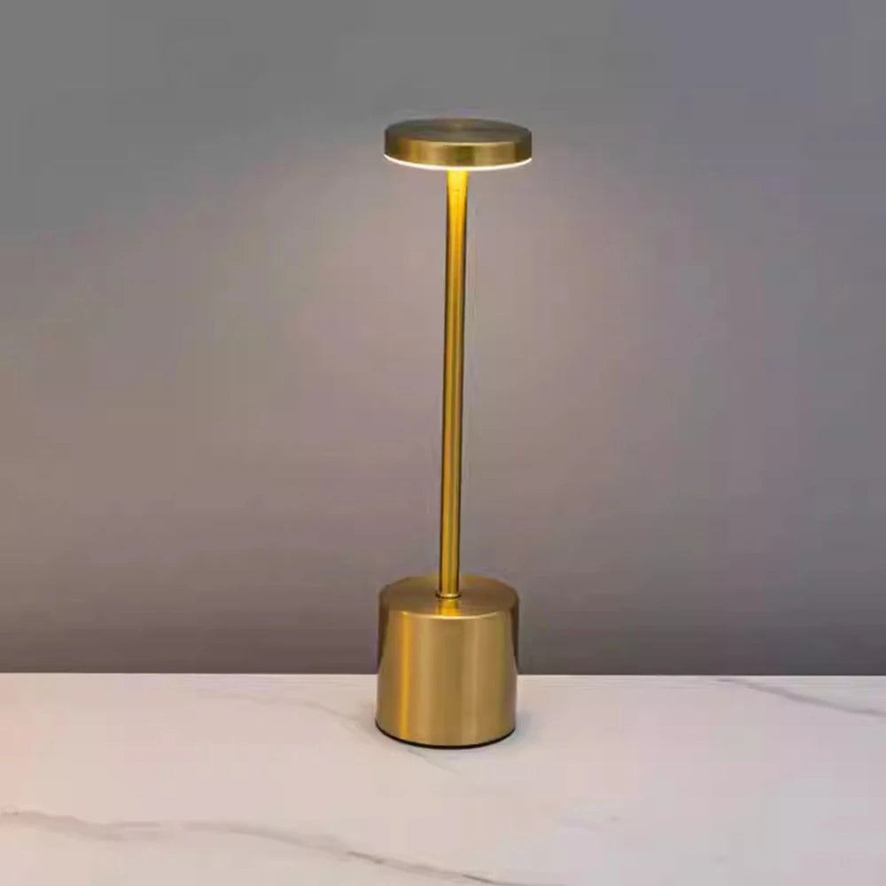 AMBRA – Lampe de Table Tactile Rechargeable Dorée