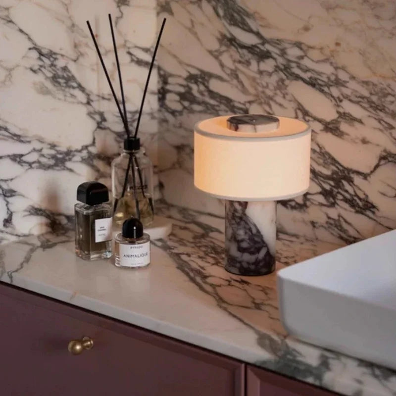 AUREA – Lampe de Chevet en Marbre Naturel Luxe