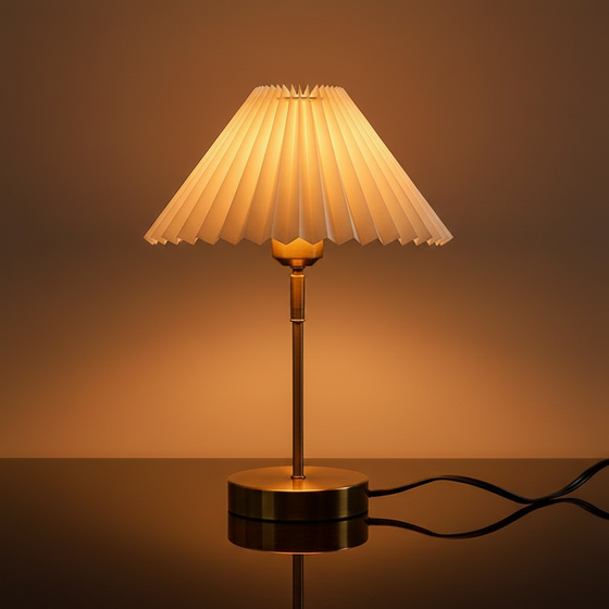 PLISSA – Lampe de Bureau Plissée Ajustable