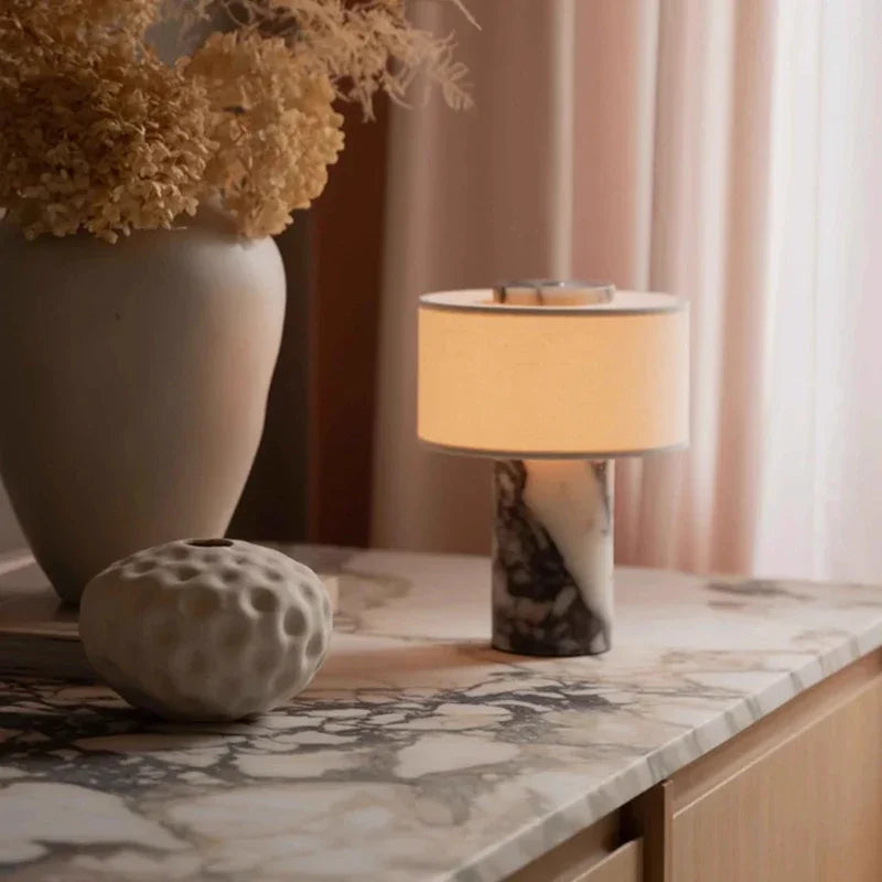 AUREA – Lampe de Chevet en Marbre Naturel Luxe
