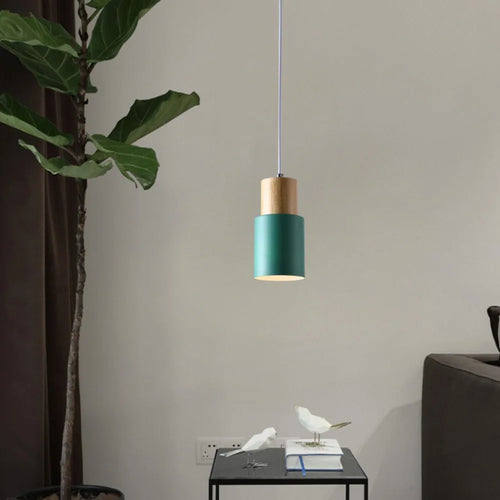 BOREA – Suspension en Bois Naturel et Aluminium